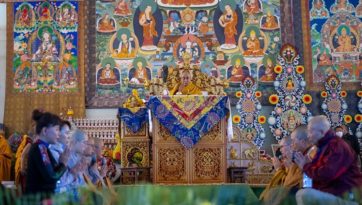 Далай-лама даровал в Бодхгае дженанг Манджушри