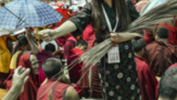 Приготовления к посвящению Калачакры