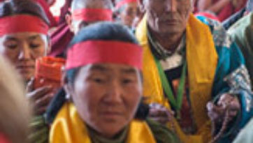 Учения Далай-ламы для монгольских буддистов завершились посвящением Авалокитешвары Джинасагары