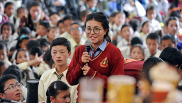 Далай-лама посетил Ладакскую публичную школу