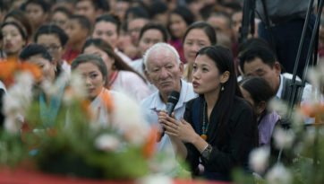 Далай-лама встретился с тибетцами и жителями Гималайского региона