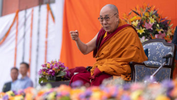 Далай-лама принял участие в праздновании 40-летней годовщины со дня создания медитационного центра махаянской традиции «Тушита»