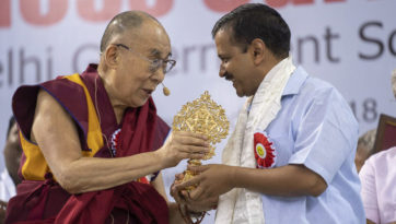 Далай-лама направил поздравление главному министру Дели Арвинду Кеджривалу