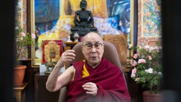 Далай-лама прочитал лекцию на тему «Каруна и ахимса – индийское наследие»