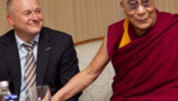 Его Святейшество Далай-лама прибыл в культурную столицу Европы-2012 Марибор, Словения