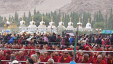 Третий день учений Его Святейшества Далай-ламы в Лехе