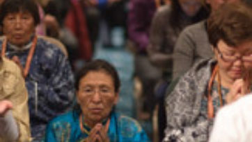 Третий день учений Его Святейшества Далай-ламы для буддистов России в Дели