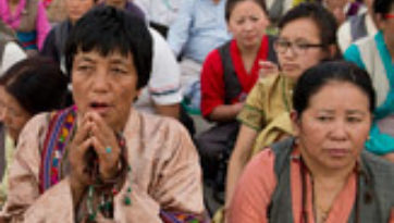 Второй день учений Далай-ламы в Салугаре