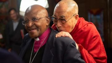 Далай-лама. Поздравление архиепископу Туту с присуждением ему премии в области прав человека