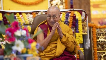 Выступление Далай-ламы по прибытии в Таши Лхунпо