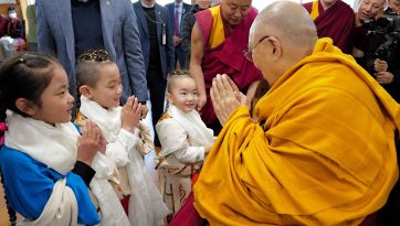 Встреча с паломниками в Дхарамсале