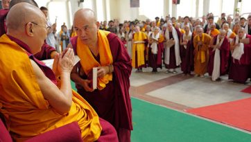 Встреча с участниками ретрита под руководством геше Дордже Дамдула