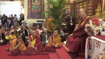 Далай-лама встречается с членами буддийского центра «Гхепел Линг» в Милане